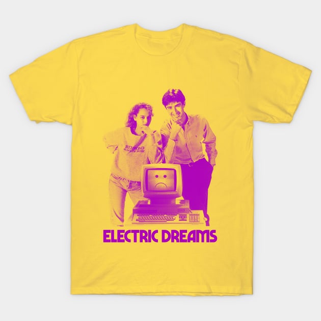 Electric Dreams Vintage Movie Tribute Design T-Shirt by DankFutura